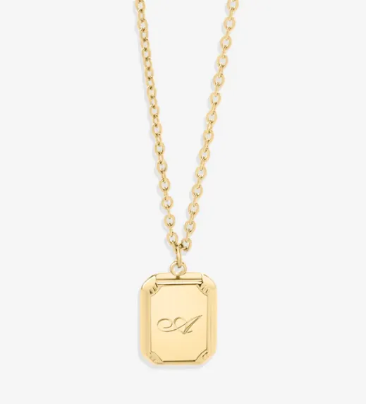 Gold Initial Pendant Necklace